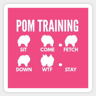 Pom Training Pomeranian Dog Tricks Sticker